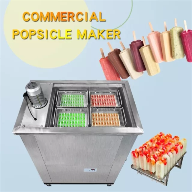 Kolice Commercial Brazilian 4 Slim Mold Sets Popsicle Machine,Ice