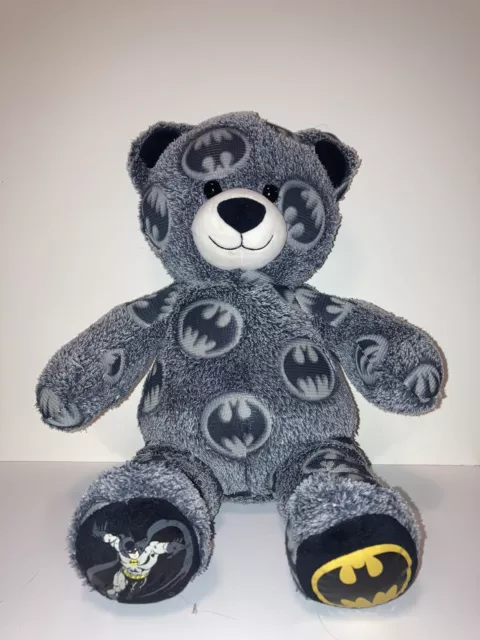 Build A Bear Workshop Batman Teddy Bear Stuffed Plush Retired 2015 DC Comics
