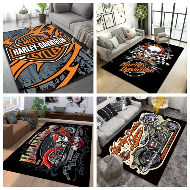 3D Motorrad Teppich Wohnzimmer Schlafzimmer Fußmatte Bodenmatte Türmatte Matte