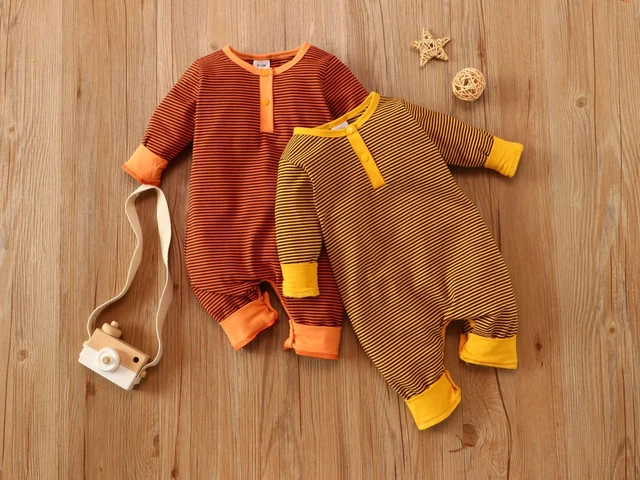 Tuta a righe neonato bambino neonato neonato bambino bambina tuta vestiti bambini abito