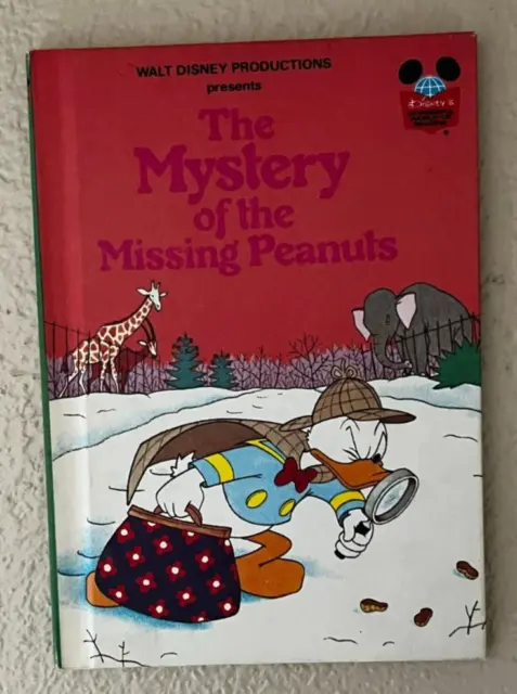 Vintage Disney's Wonderful World of Reading Book MYSTERY OF THE MISSING PEANUTS