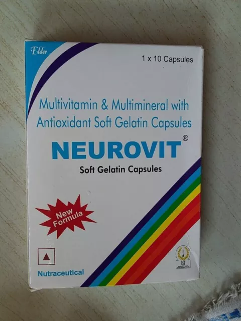 Neurovit Elder Antex Pharma Capsule Multivitaminiche Per Uomini E Donne...