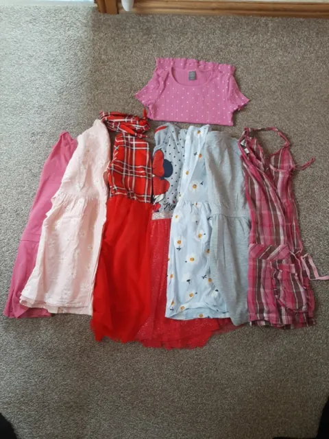 Girls’ Summer Dress Bundle 8 Items Age 6- 7-8 Years