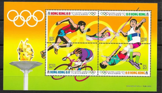 pb249  HONG KONG/ Olympia 1992  MiNr Block 21 **