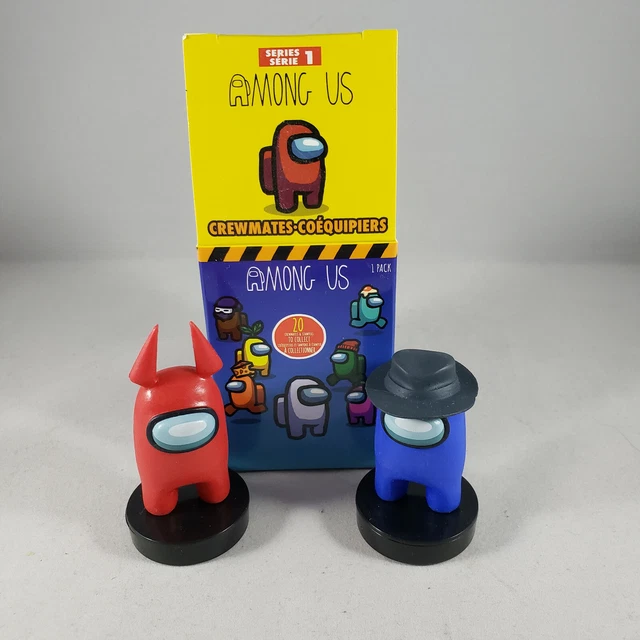 2 AMONG US Crewmates Toikido InnerSloth Stamper Series 1(2021) vinyl