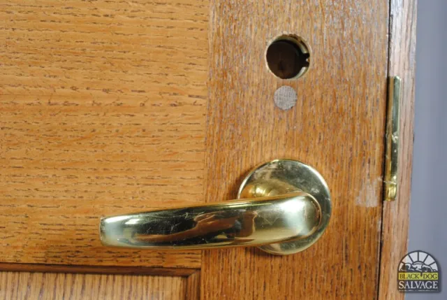 Door in Jamb, 37 ½" x 84 ¾", Oak Door, 2 Panel, JMU Reclaimed 2