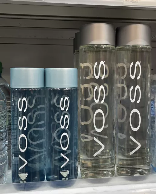 1x Voss Glass Bottle 800ml Unopened. New Import From Sweden Glass Bottle