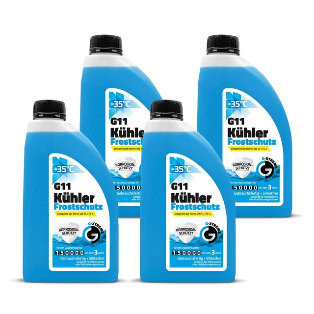 Protezione antigelo radiatore G11 liquido refrigerante blu 3 anni fino a -35°C refrigerante 4L