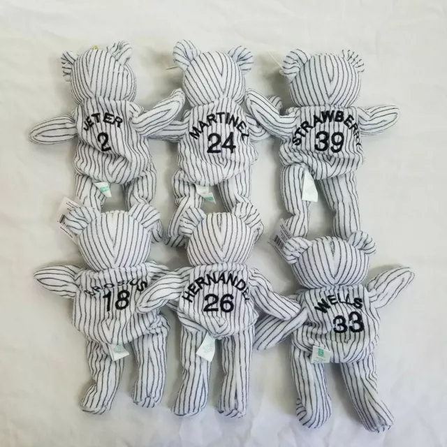 NEW YORK YANKEES 1998 CHAMPS BAMM BEANOS LOT of 6 JETER MARTINEZ STRAWBERRY