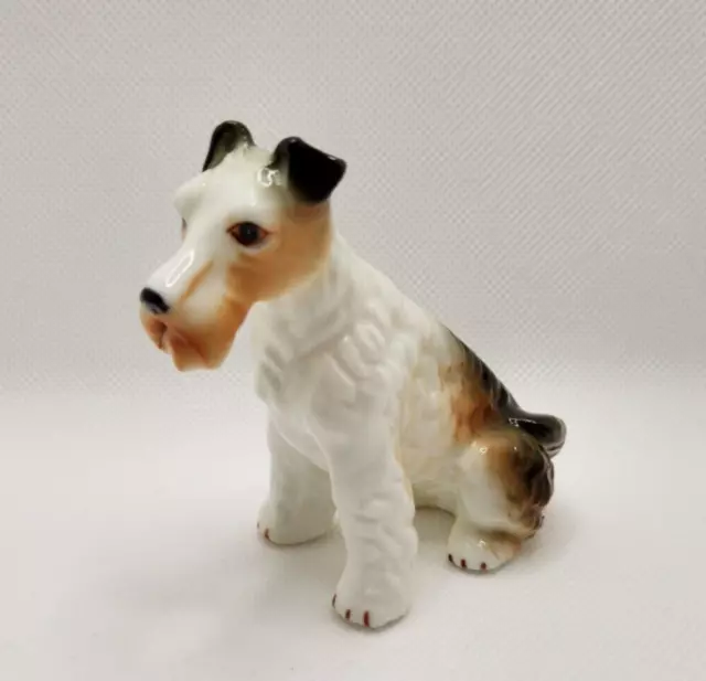 Vintage Terrier Dog Bone China Figurine