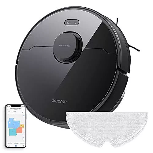 Dreame D9 Max Robot Vacuum and Mop Cleaner, Lidar Navigation Robot Vacuum Sweep