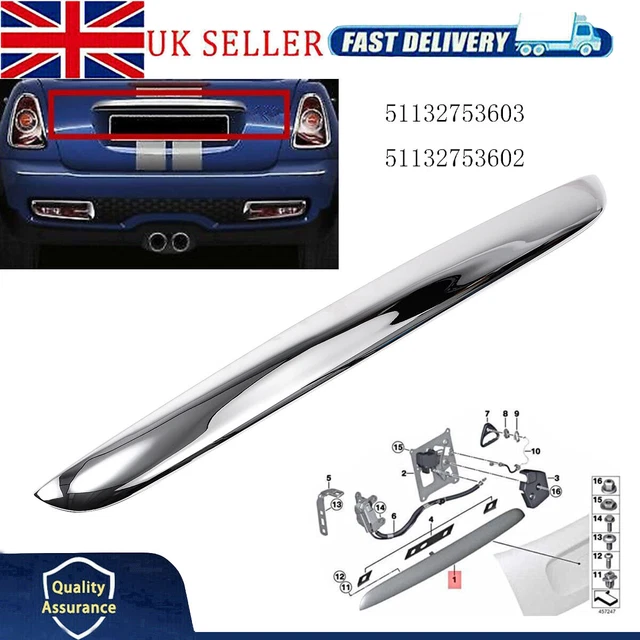 CHROME TRUNK BOOT Handle Grip Lid Tailgate Grab For Mini Cooper R55 R56 ...