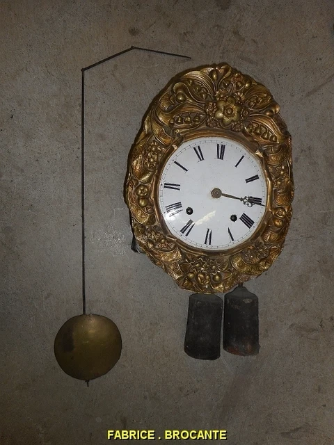 MECHANISM OF GRANDFATHER With Handl Lens And Weight Clock £89.80 ...