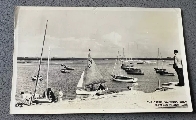 The Creek Salterns Quay Hauling Island Hampshire Post Card