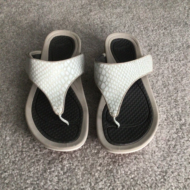 Dansko Sandals Womens 40 Jessie Slip On Slide Strap 4602940124 White Flip Flops