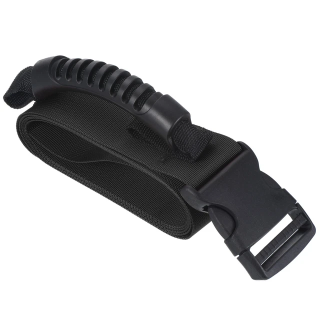 Carrying Strap with Handle, Adjustable Nylon Belt for Moving Boxes, Black