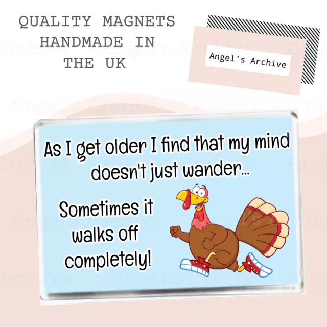 Senior Moments ✳ Large Fridge Magnet ✳ Funny Getting Old Quote ✳ Joke Gift