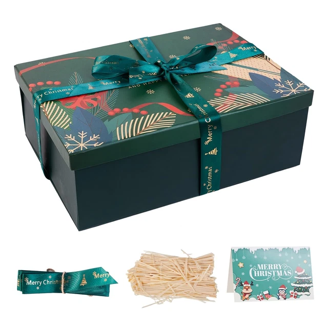 Large Christmas Boxes with Lids for Present11.3x8.2x4.1"Christmas Gifts Boxes Large Christmas Boxes with Lids for Present11.3x8.2x4.1"Christmas Gifts Boxes