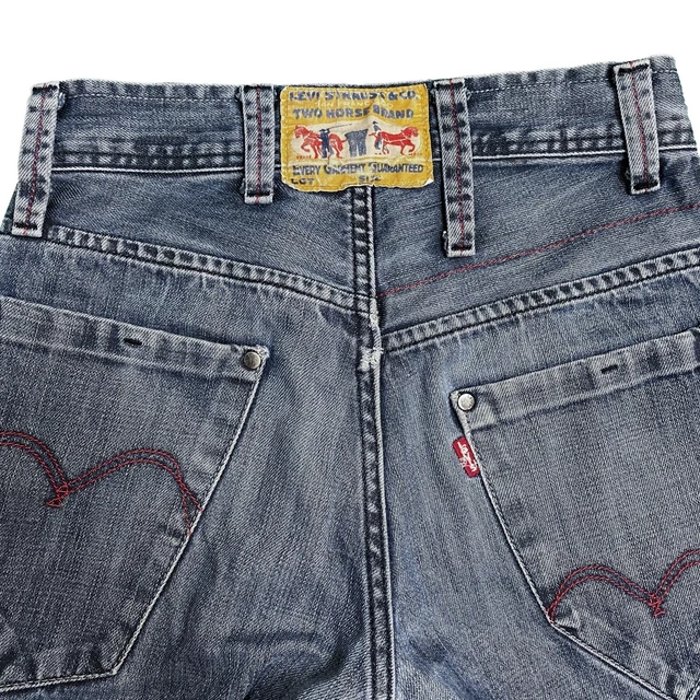 Levi's red discount stitch jeans