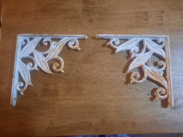 Antique Cast Iron Shelf Brackets