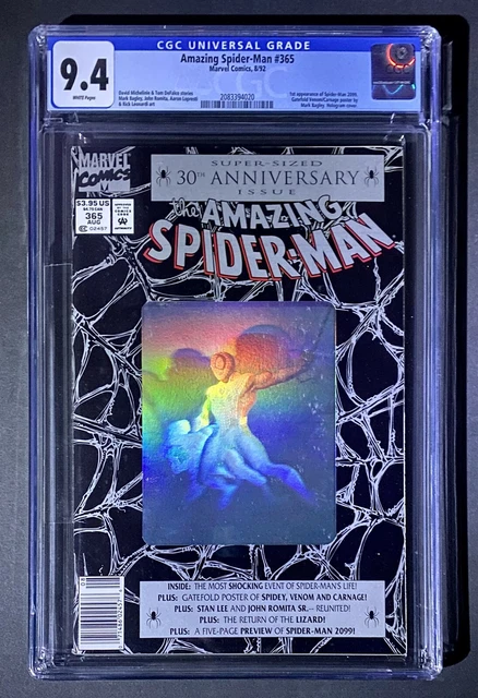 Amazing Spider-Man 365 (1st Appearance Of 2099) CGC 9.4 🕷 Newsstand Variant 🕷