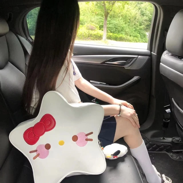 Japanese women's fashion Hello Kitty cute 3D star pu backpack cute Backpack 2023