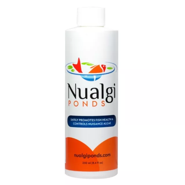 Nualgi Ponds 250 ml Natural Algae Control & Water Clarifier-Promotes Fish Health