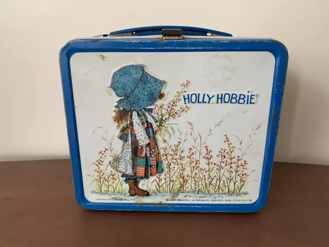 Vintage 1972 “Holly Hobbie" Metal Lunch Box Aladdin Industries NO THERMOS