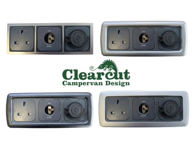 CAMPER CBE TRIPLE Frame 240v Socket, 12v Socket & Double USB - Choice ...