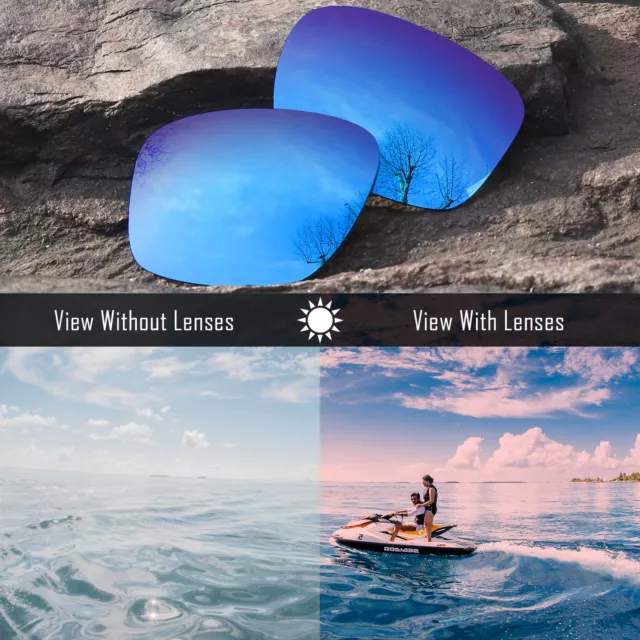 Anti Scratch Polarized Replacement Lenses for-Dragon Fame Sunglasses 2