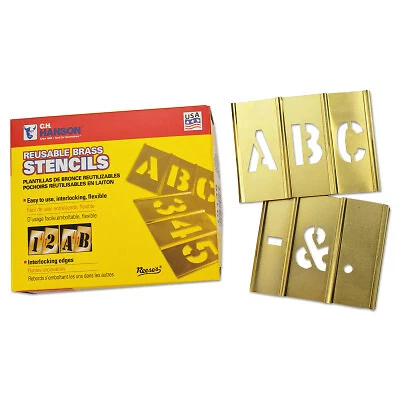 33 Piece Single Letter Sets, Brass, 2 In C.H. Hanson 10031 00081834100319