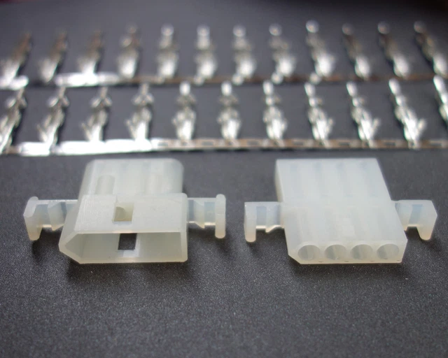 2 Pairs .062 2 Pin Power Connector Male Female Terminal Pins Pin Molex .062" New - Foto 7