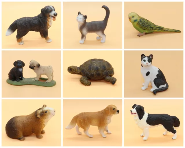 Schleich ★ Haustiere zur Auswahl ★ Katze Hund Meerschweinchen Wellensittich