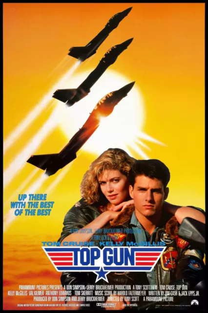 TOP GUN 1986 80s OFFICIAL ORIGINAL TOM CRUISE MOVIE CINEMA PRINT PREMIUM POSTER 2