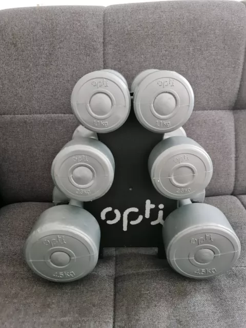 Opti dumbbell discount tree set
