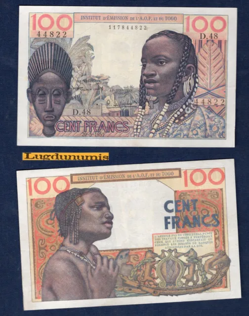 Afrique Occidentale et Togo 100 Francs D.48 44822  TTB + Type 1956