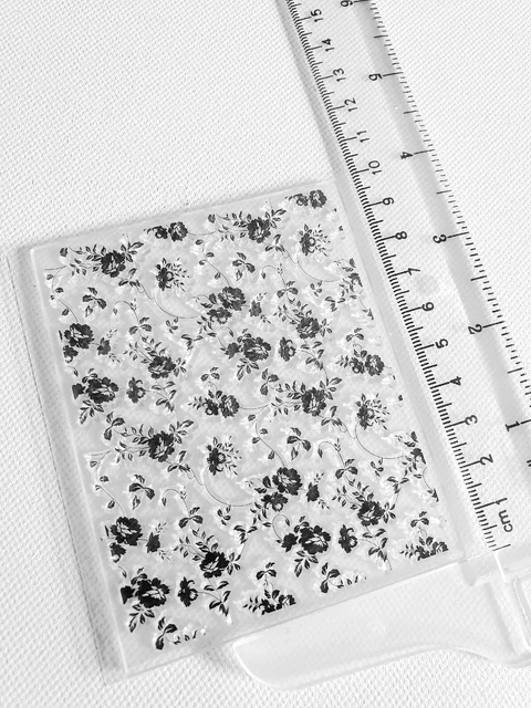 Klar Silikon Stempel Blumen Hintergrund Scrapbooking Album Kartenherstellung