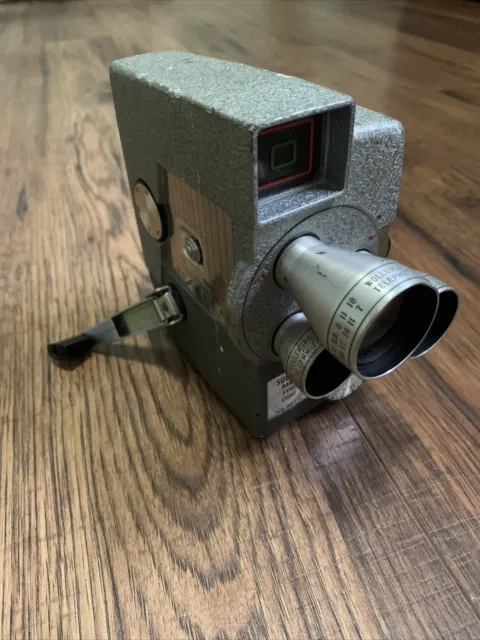 Vintage Wollensak Model 43 - Triple Lens Turret - 8mm Movie Camera Test (details