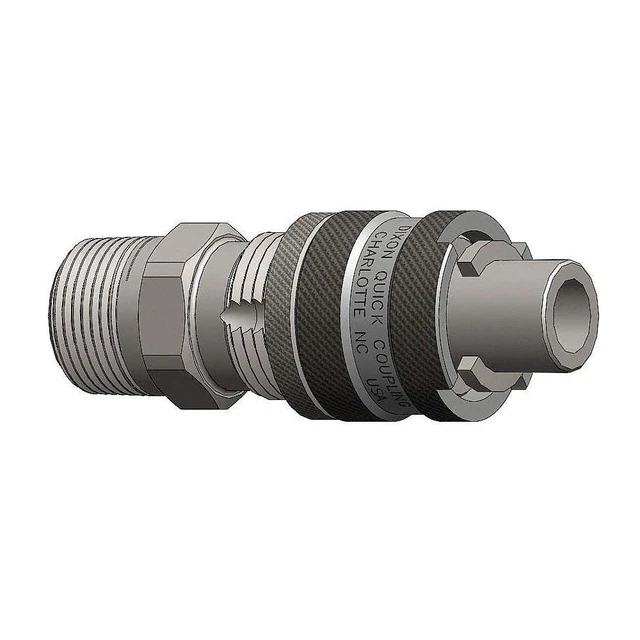 DIXON VALVE & COUPLING N4M6-B-LS Quick Connect,Plug,1/2" Body,3/4"-14