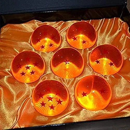 Medium Crystal Glass Balls - 7 Pcs with Gift Box, 43MM in Diameter/1.7 in in