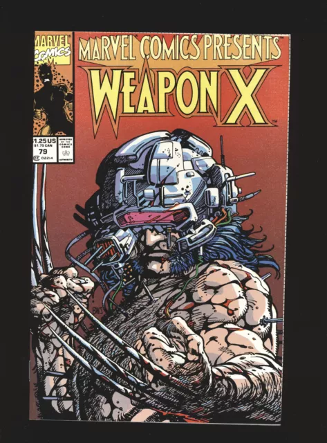 Marvel Comics Presents # 79 - 1st full Wolverine Weapon X design NM- Cond.