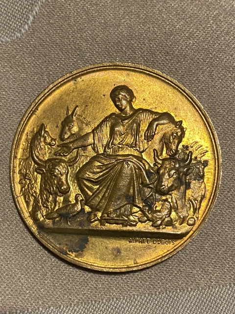 Médaille Société Hippique Française 1912 - Bronze - A. De Fayolle - Officier