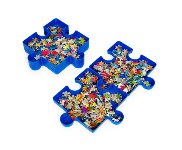 PUZZLE SORTER TRAYS 6 Stackable Trays Ravensburger ~~ used ~~ exc condition  £3.50 - PicClick UK
