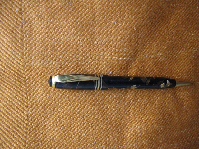 Antique UNIC marbled ebonite mechanical pencil