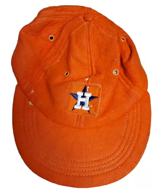 VINTAGE 50S/60S HOUSTON Astros Orange Wool Cap Hat Felt MLB Sz Small ...