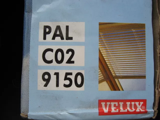 VELUX-Jalousette mit Schnurzug PAL C02 9150,Thermo-Stop,WEISS,f.GGL,GFL..C02 2