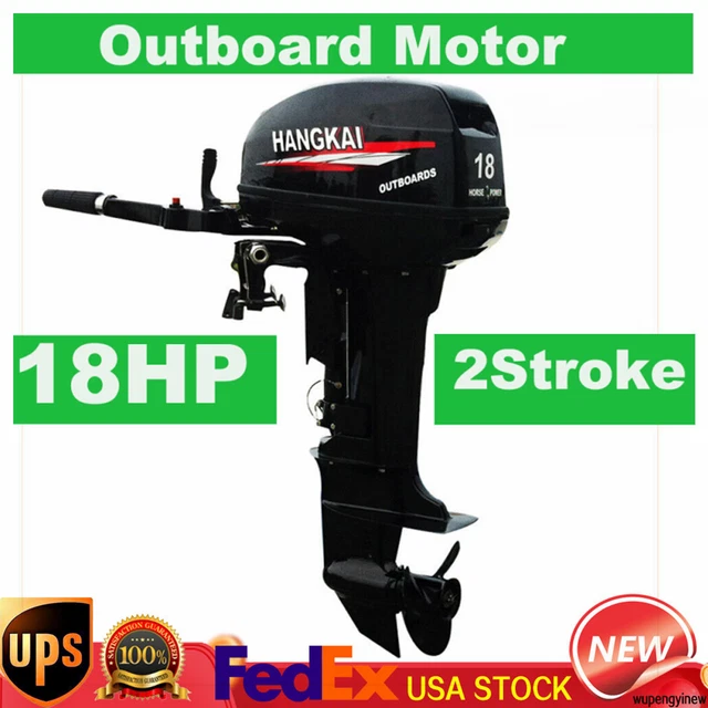 ⭐⭐2Stroke 18HP⭐⭐Heavy Duty Outboard Motor Boat Engine w/Water Cooling System
