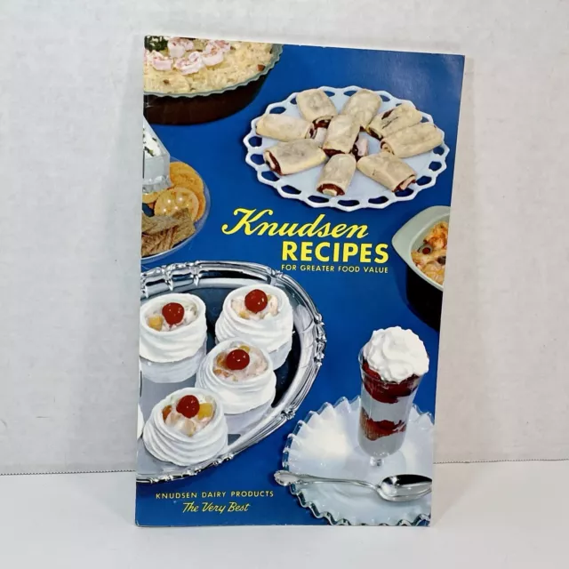 1958 Knudsen Dairy Products Recipes Booklet 10th Edition 64 Pages