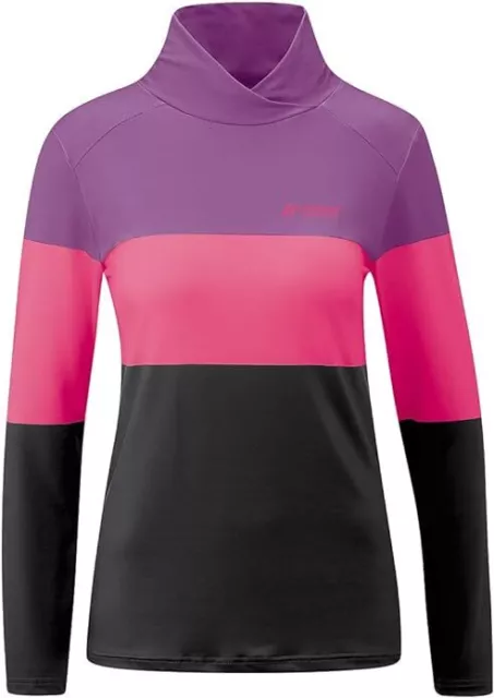 Maier Sports Damen Jolala Langarmshirt Sportshirt Oberteil, rosa/lila, 36