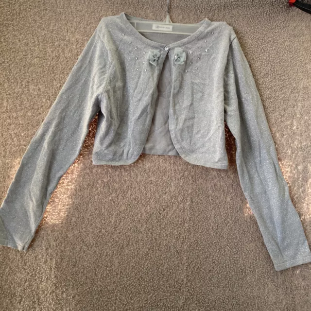 Bonnie Jean Girls Cropped Sweater Cardigan Size Large? (missing tag)